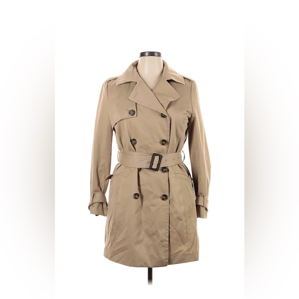 H&M Beige Double-Breasted Trench Coat